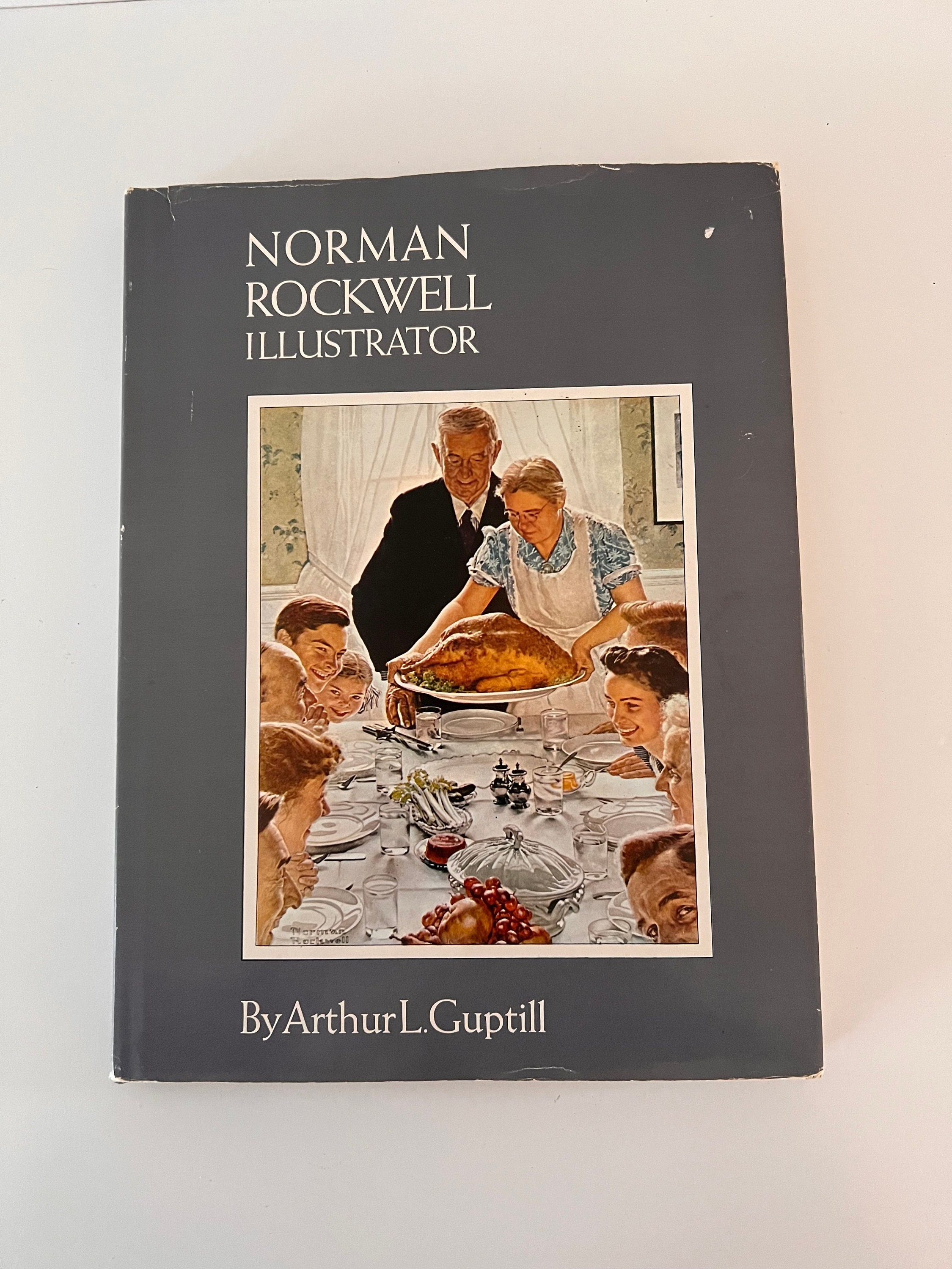 Vintage 1975 Norman Rockwell Illustrator Book: Anniversary Edition 