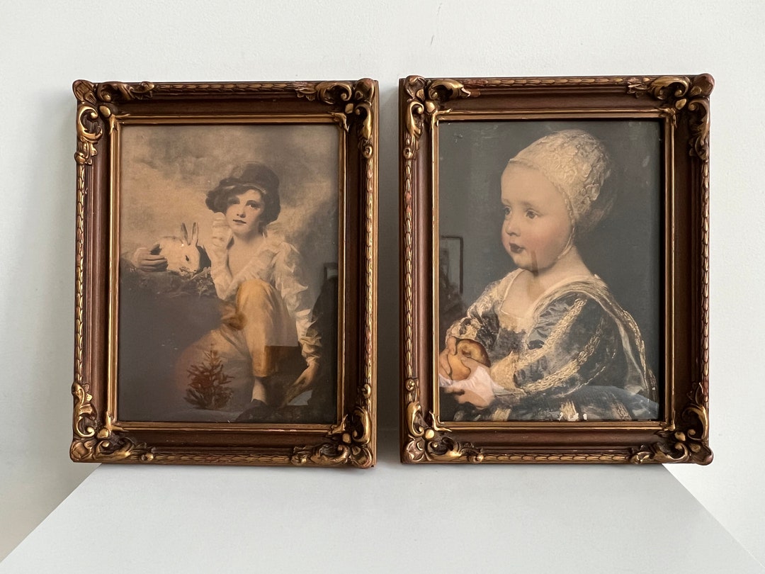 Vintage 1800s MASTER PAINTERS Framed PRINTS, Your Choice! Boy and ...