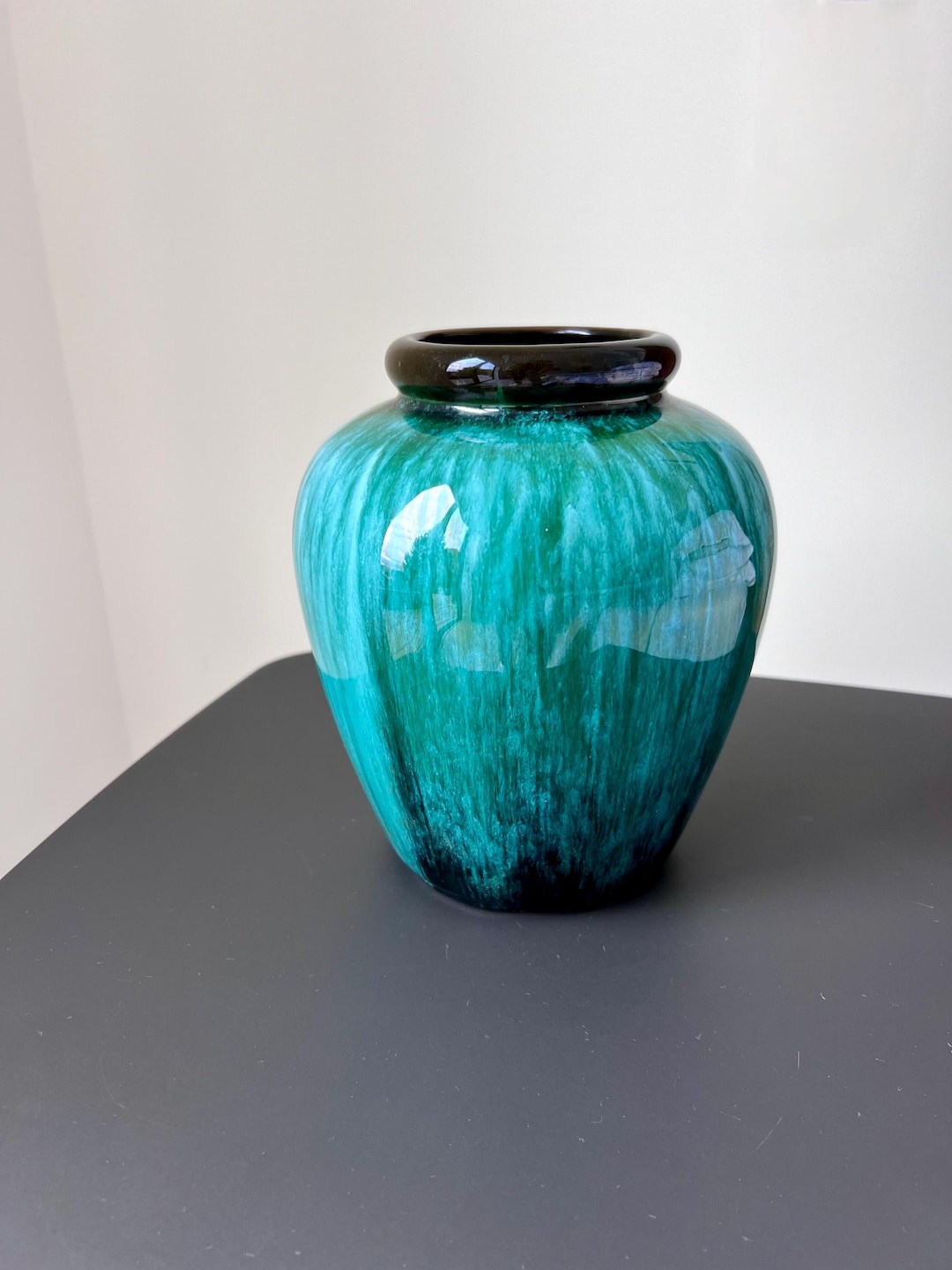 Vintage Blue Mountain Pottery Vase: Canadian Drip Glaze Art Pottery - Etsy
