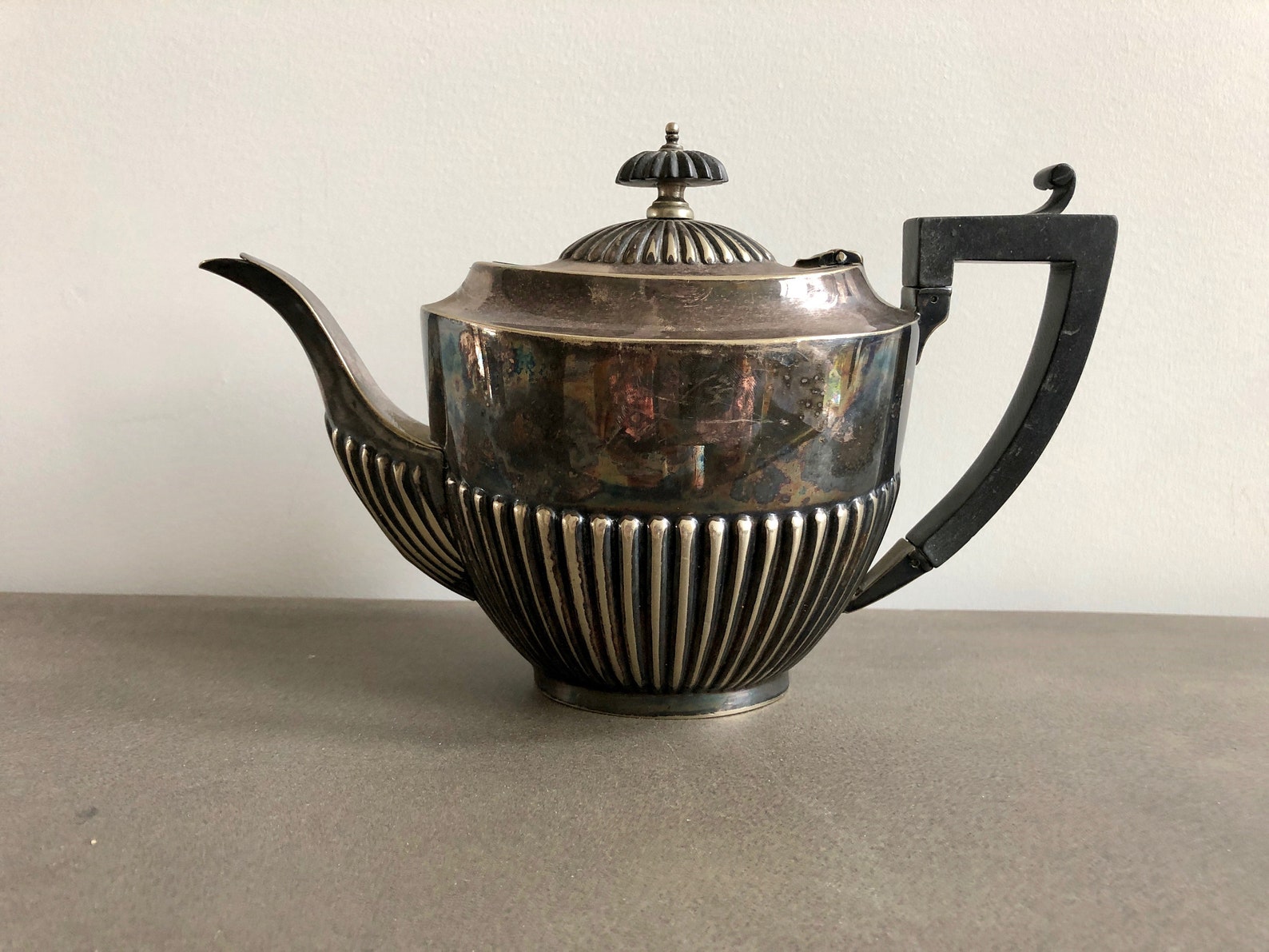Vintage HAMO EPNS TEAPOT Made in England Art Deco Silver Etsy