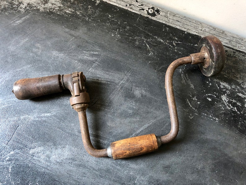 brace and bit hand drill