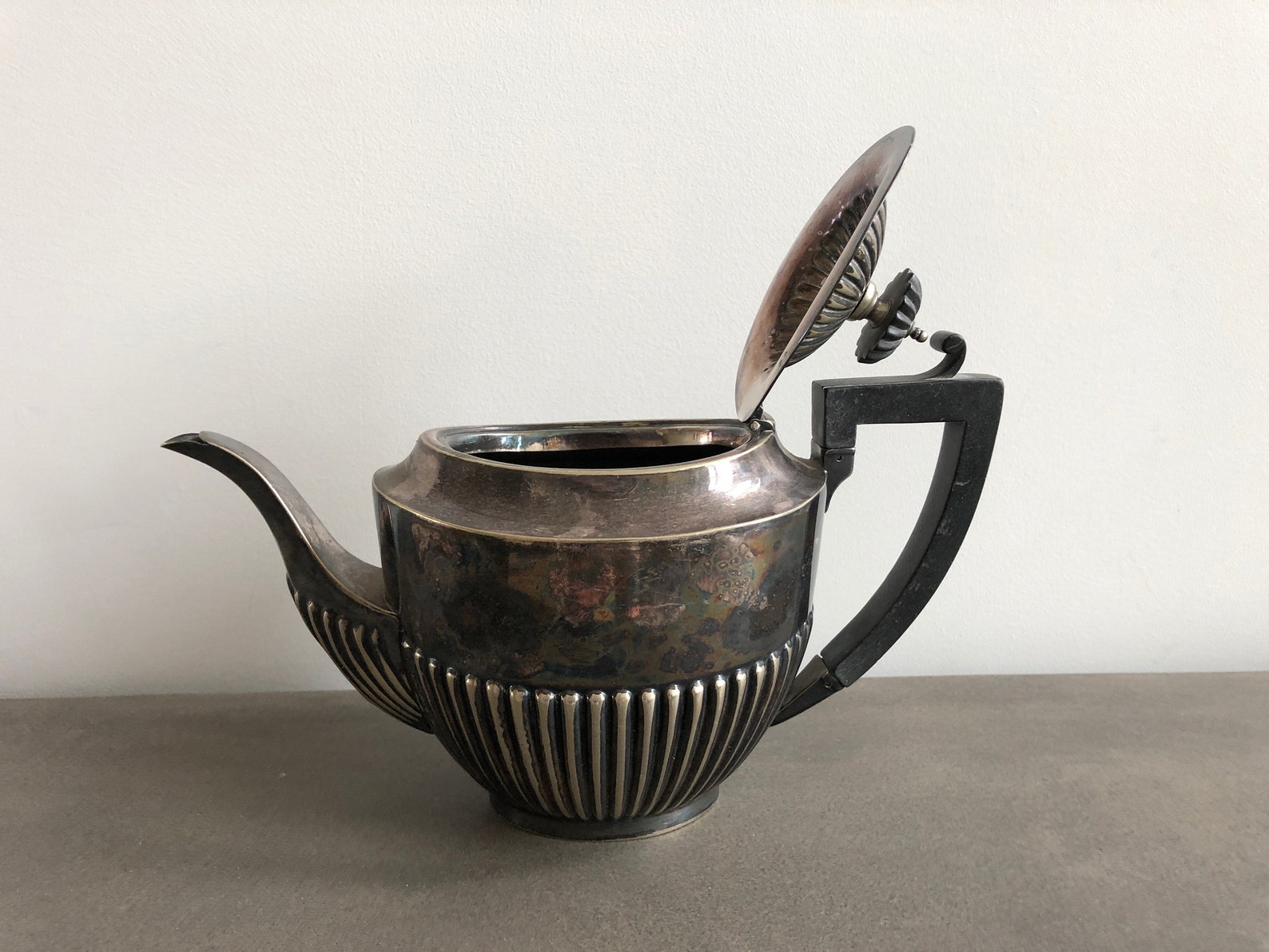 Vintage HAMO EPNS TEAPOT Made in England Art Deco Silver Etsy
