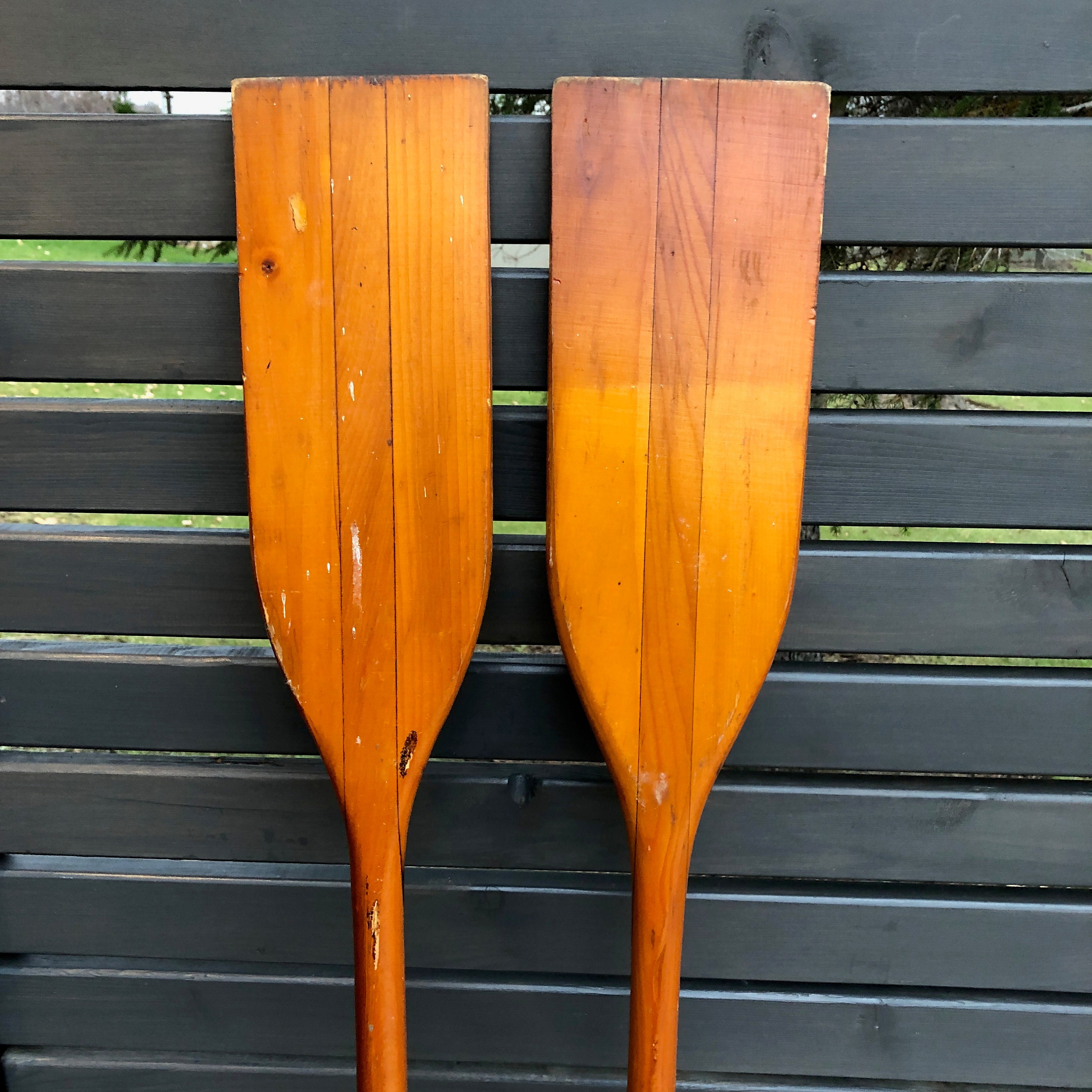 Vintage LECKIE'S BOAT PADDLE Wooden Canoe Paddle Etsy Canada