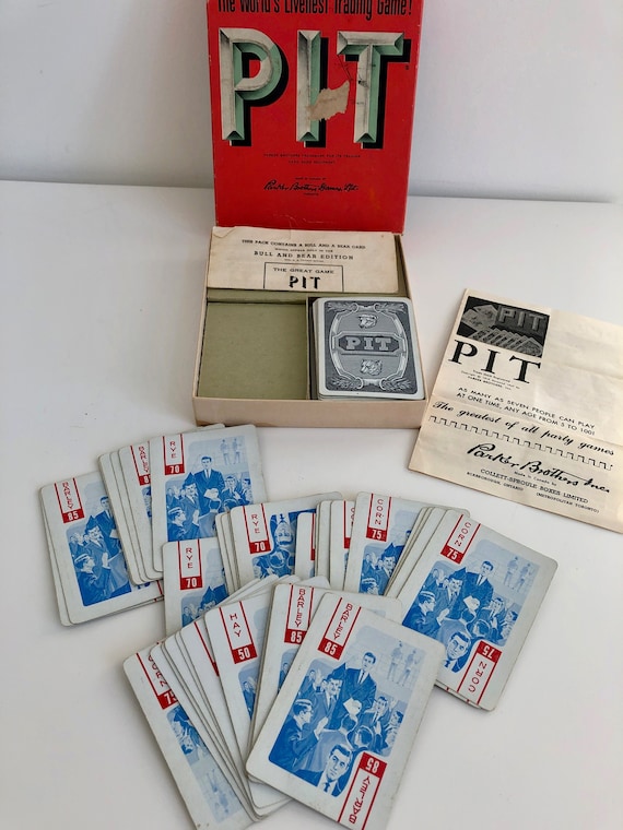 Vintage 1919 PIT Game: Bull and Bear Edition, Parker Brothers