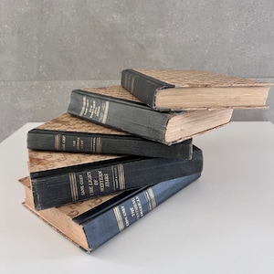 Vintage ZANE GREY BOOK Bundle, 1940s/50s Set of 5 Zane Grey Classic Collectible Western Novels, Set Of Cowboy Books Man Cave Decor Wild West