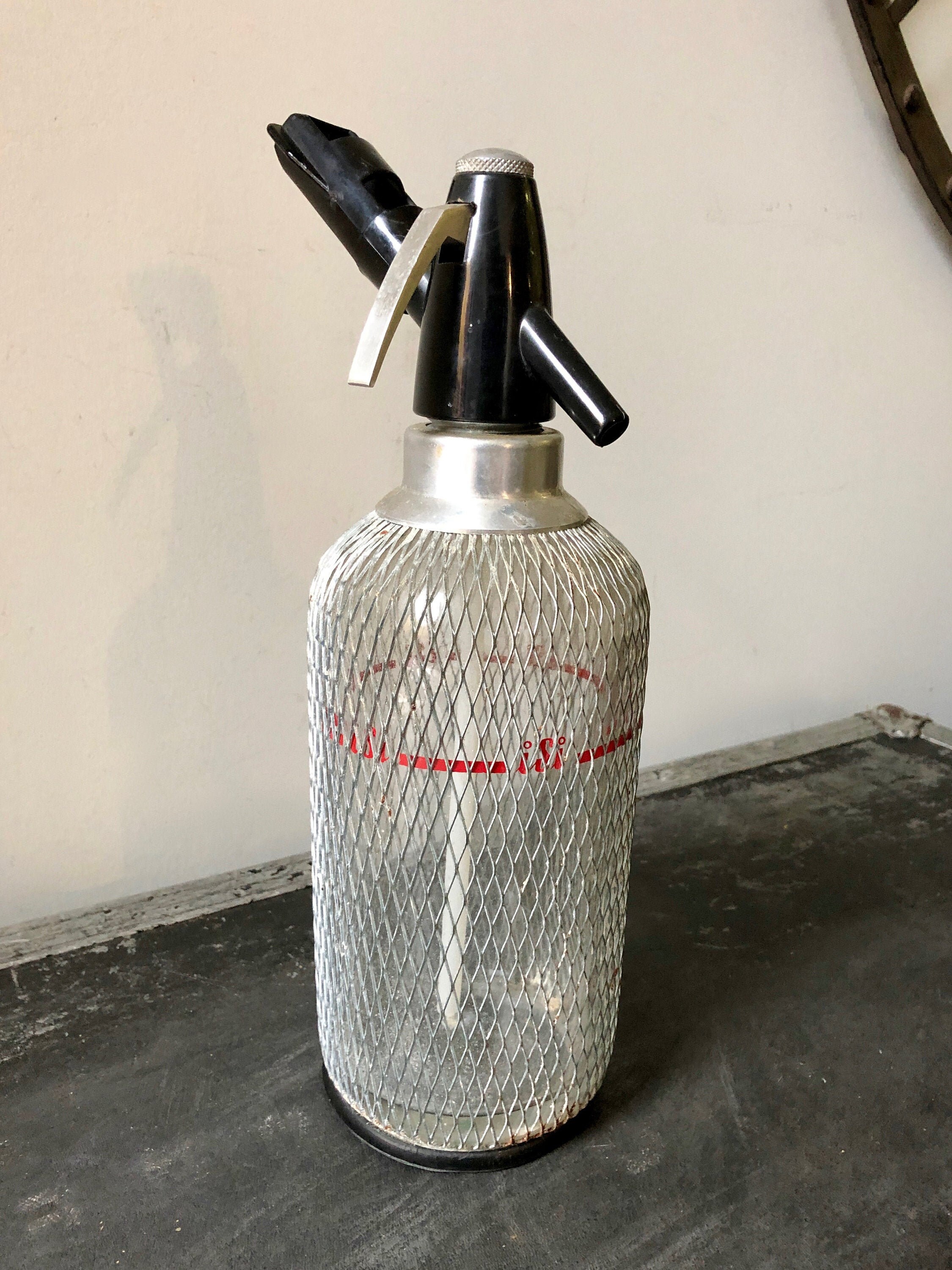 Vintage Isi SELTZER SODA MAKER 1950s Mid Century Large Glass Etsy Canada