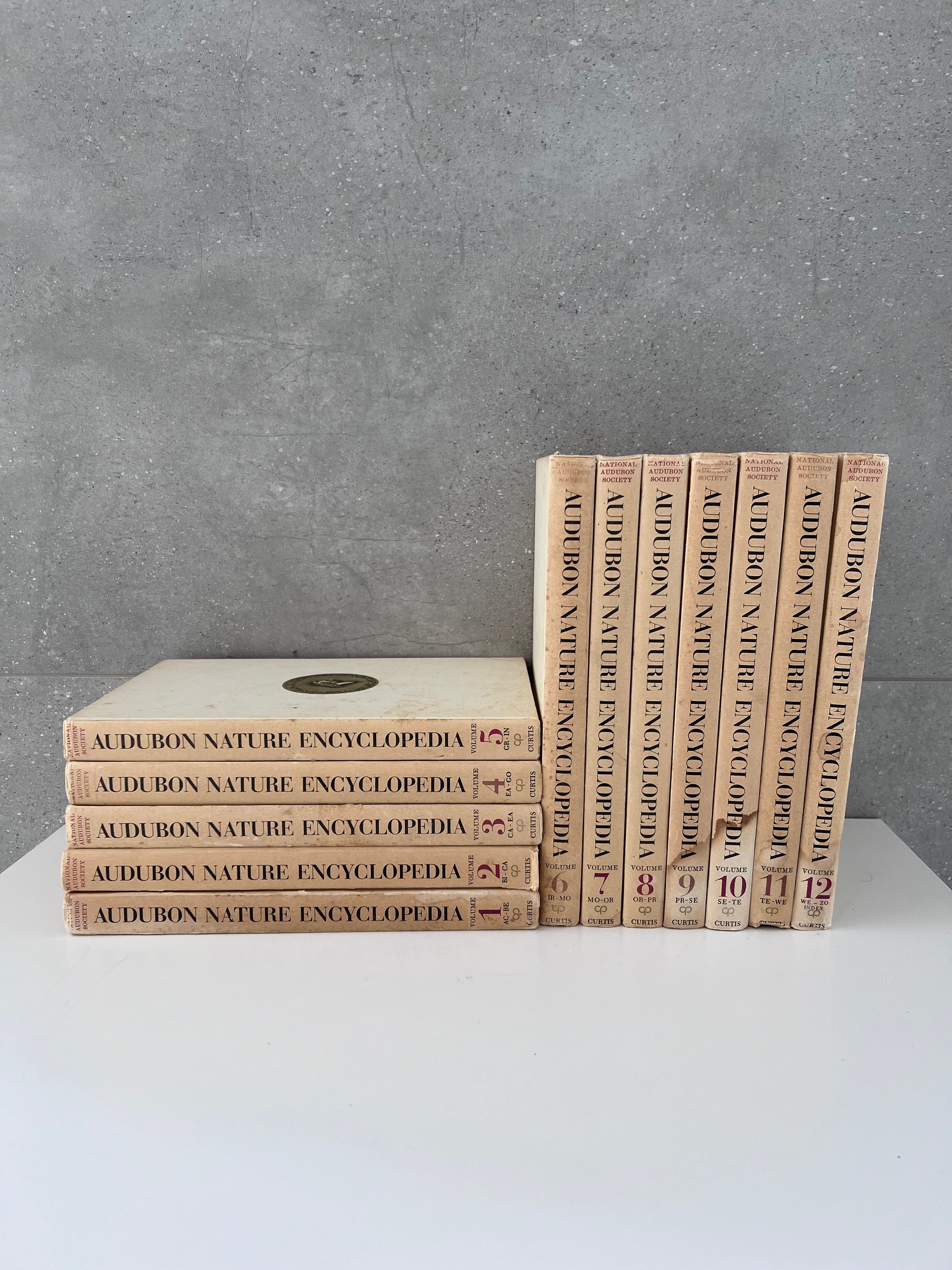 Vintage 1965 AUDUBON NATURE ENCYCLOPEDIA, Full Set Volumes 1