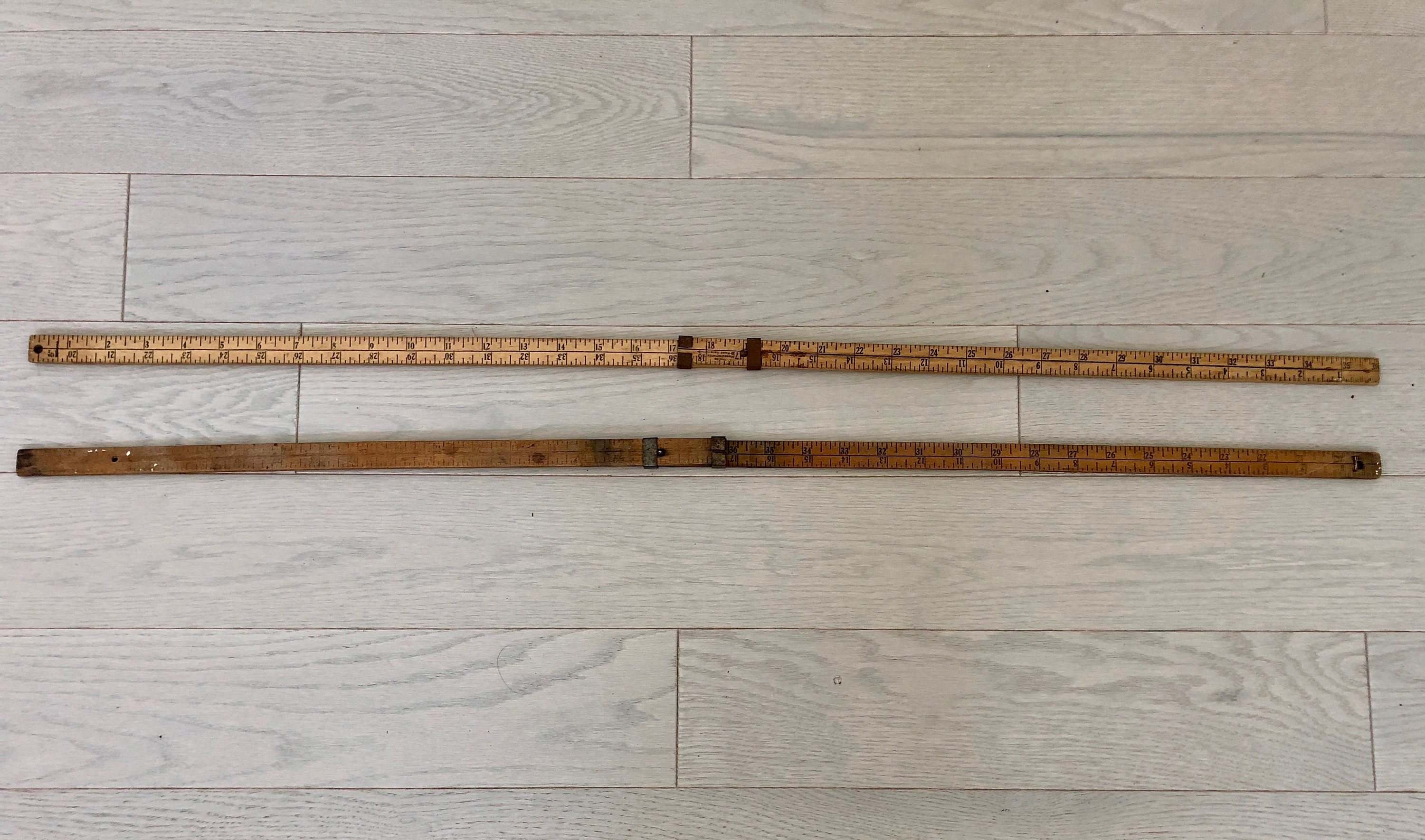 Vintage Yard Stick Adjustable Antique Collectible Measuring Device Sewing  Tool