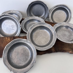 Vintage Wilton Armetale Bowl: French Country Pewter Dish, Scalloped Edge