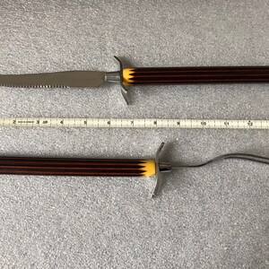 Vintage Glo-Hill Carving Set: Antler Handle Knife & Fork, Canada image 9