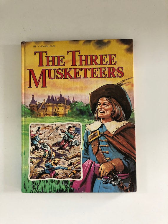 Vintage 1976 THE THREE MUSKETEERS, Large Format Golden Book Retold