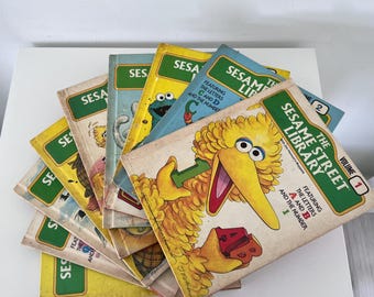 15 Book Vintage Set - SESAME STREET LIBRARY - Complete 15 Book Set
