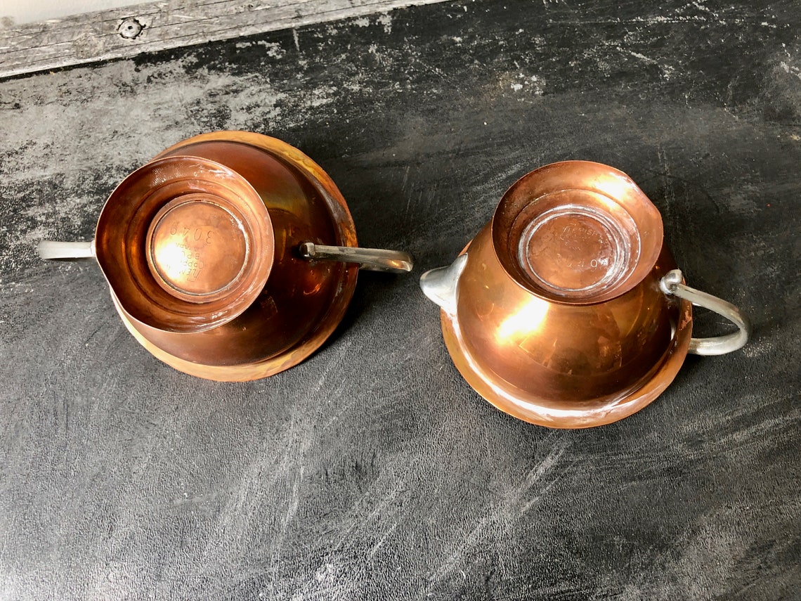 Vintage FLEMISH COPPER TEA Set Hammered Copper Tea Pot With Etsy
