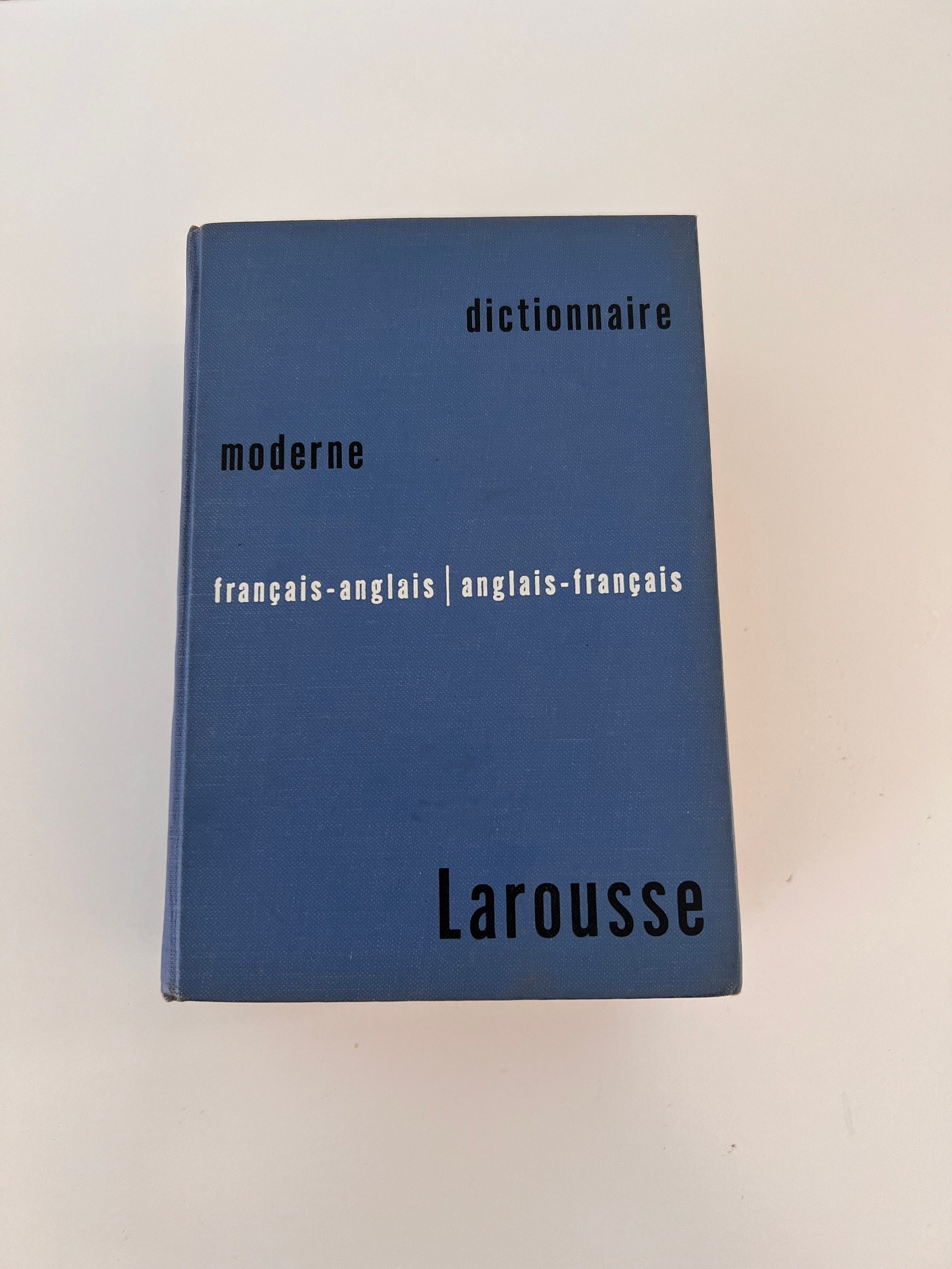 Vintage 1960 LAROUSSE DICTIONARY, French / English & English