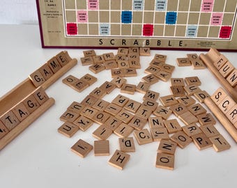 Vintage 1953 Scrabble Game: Complete Selchow & Righter Edition