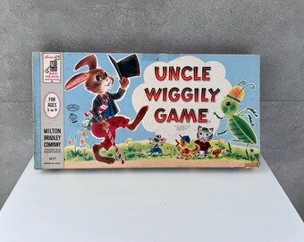 Vintage Uncle Wiggly Board Game: 1961 Milton Bradley Complete - Etsy