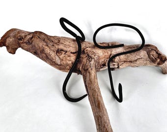 Forged Iron Hay Hooks – Antique Blacksmith Tools in Two Styles, Buyer’s Choice