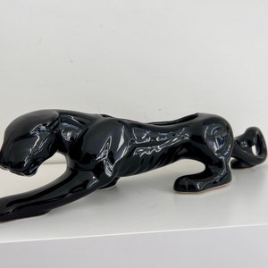 Vintage black panther ブラックパンサー　セラミック　置物 Vintage black panther ブラックパンサー セラミック 置物
