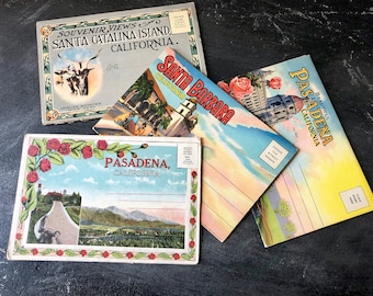 Vintage California Travel Folder: Mid-Century Souvenir Postcards