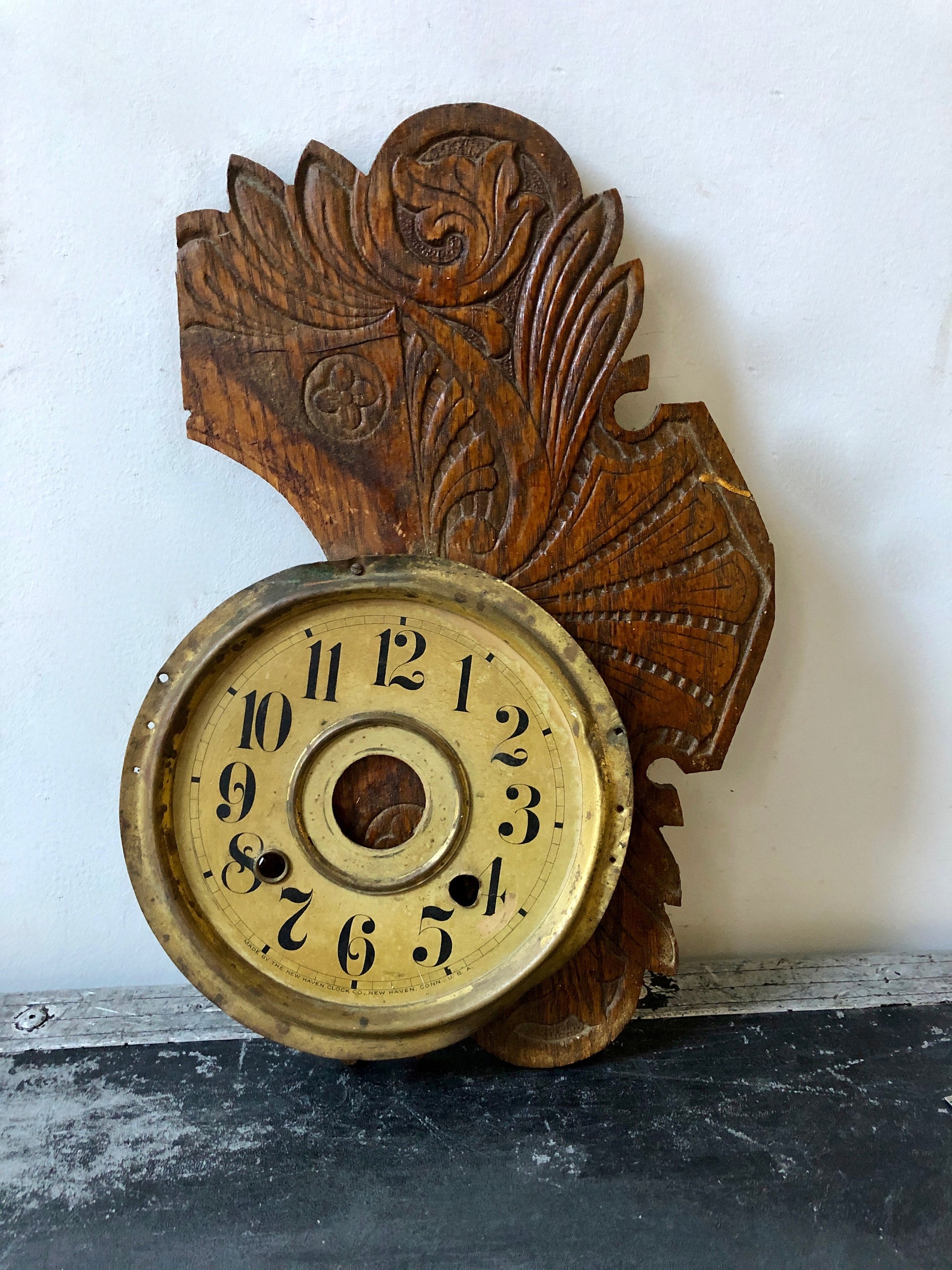 Vintage CLOCK FACE Part of New Haven Clock Company Cloc DIY Etsy