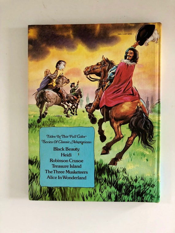 Vintage 1976 THE THREE MUSKETEERS, Large Format Golden Book Retold