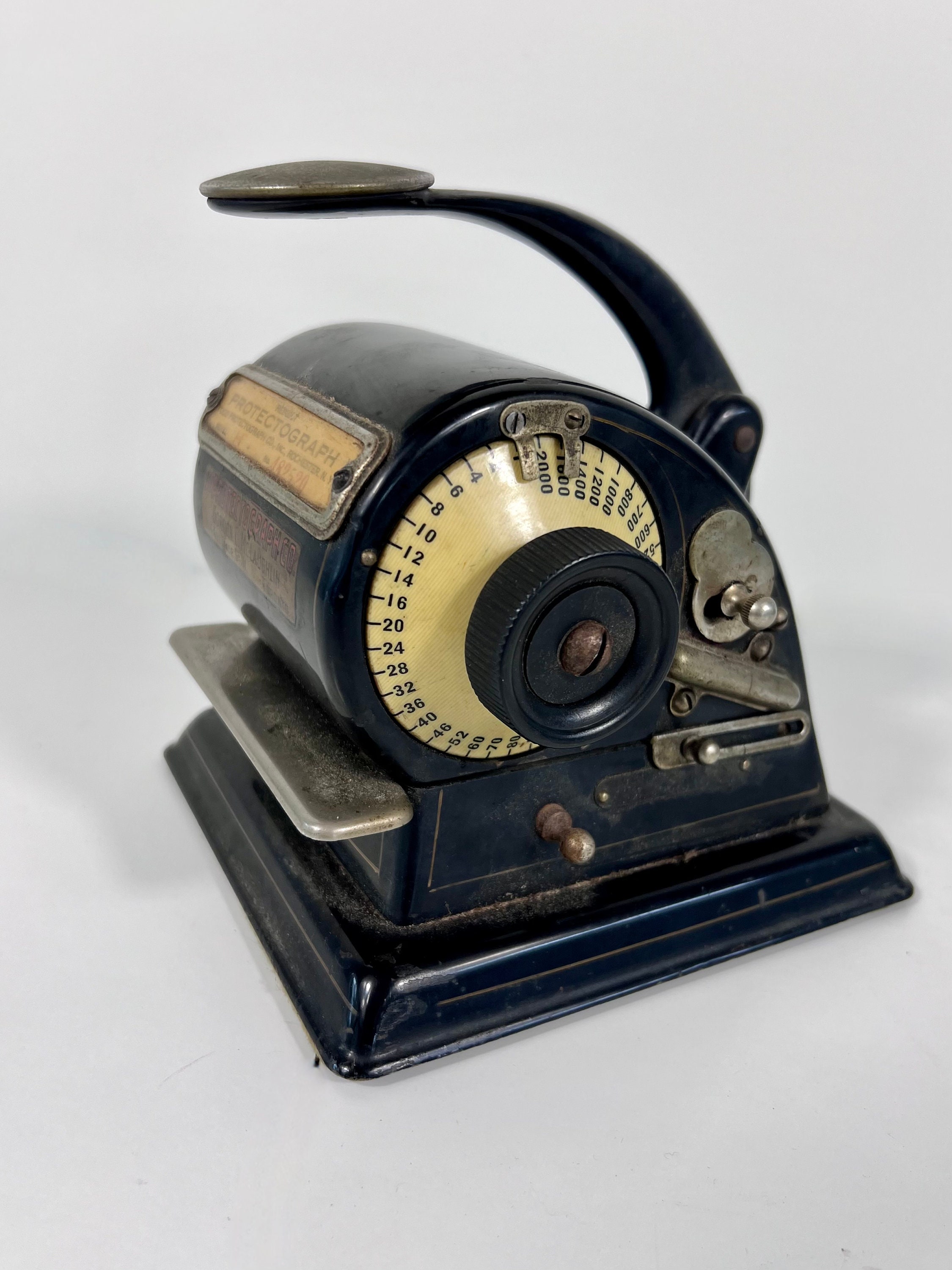 Vintage 1913 Protectograph Cheque Protector: Antique Office Decor - Etsy