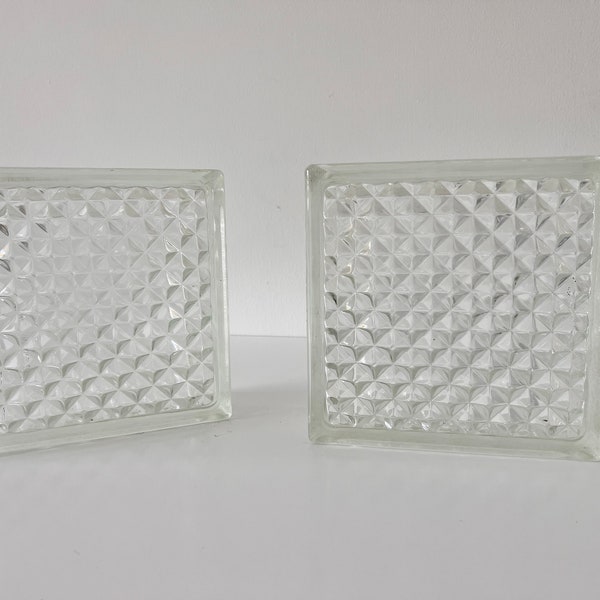 Glass Block Decor Etsy