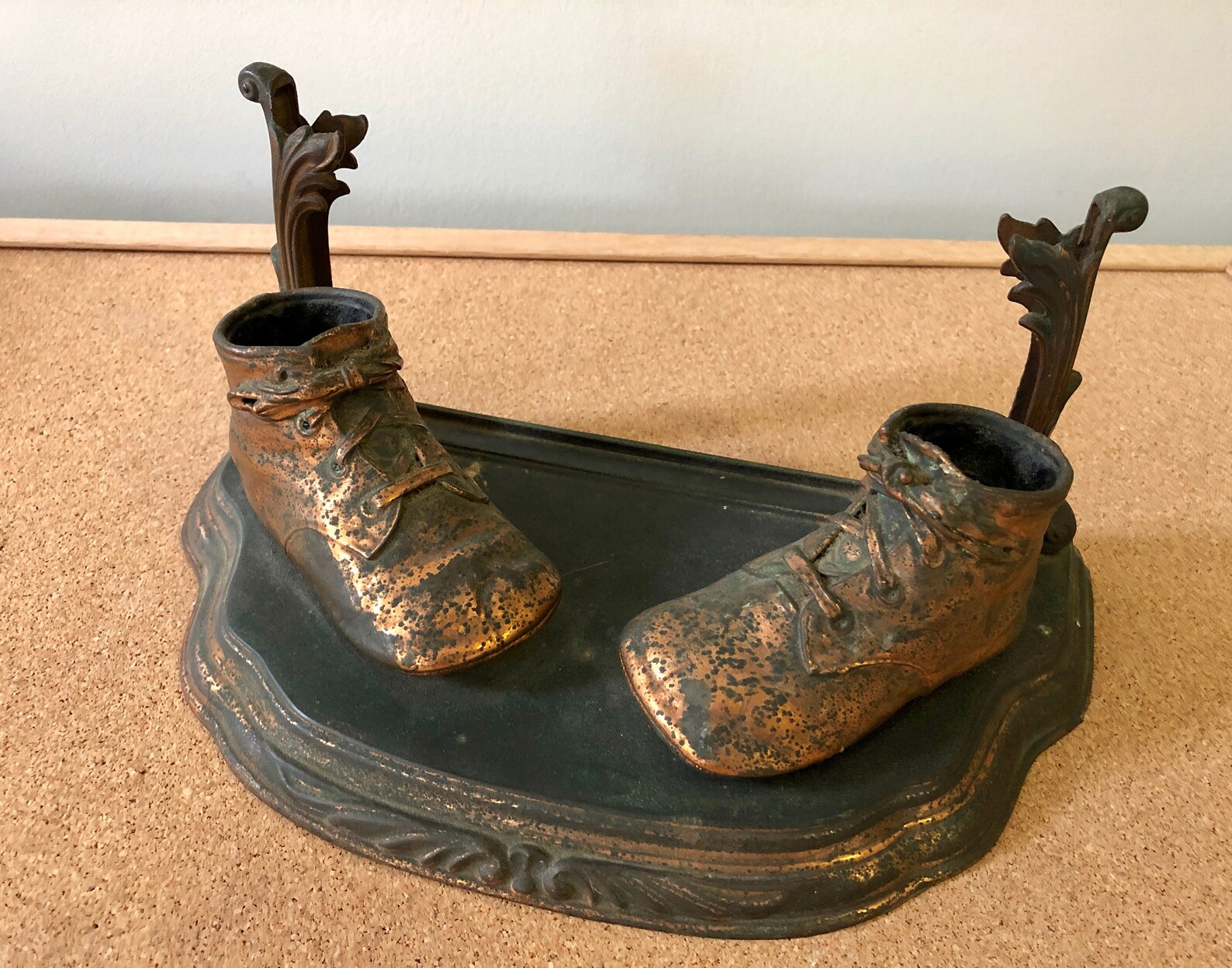 Vintage BRONZED BABY SHOES Bronze Plated Baby Shoes With Etsy