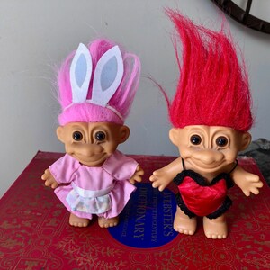 Boy and Girl Easter Troll Figurine PVC Easter Trolls -  Portugal