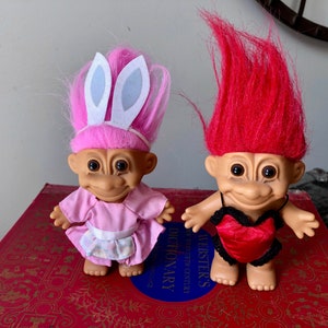 Boy and Girl Easter Troll Figurine PVC Easter Trolls -  Portugal