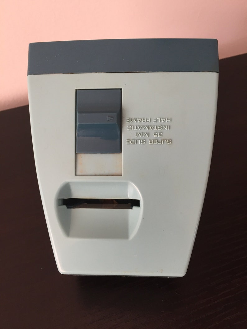 England 35MM Slide Viewer 1940s Viewer Original Box Vintage HANIMEX VISTA-VIEWER with Zoom Lens Optical System Bright Super Bright