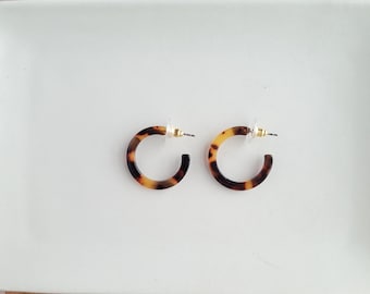 Cam Mini Hoops - Tortoise