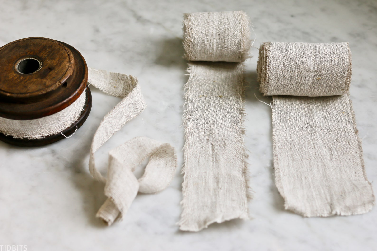 ALL NATURAL Linen Ribbon 100 Pure Linen With Rustic Frayed Etsy