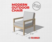 DIY Modern Outdoor Chair Plans