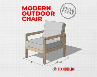 DIY Modern Outdoor Chair Plans