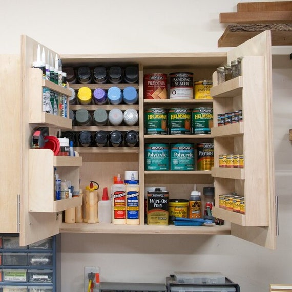 DIY Wall Cabinets with 5 Storage Options Plans