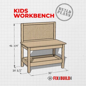DIY Kid's Workbench Plans