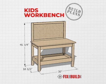 DIY Kid's Workbench Plans