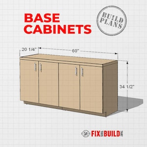 DIY Garage Base Cabinets Plans