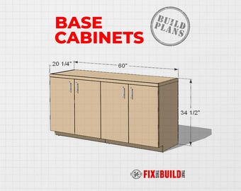 DIY Garage Base Cabinets Plans