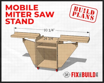 Mobile Miter Saw Stand Plans