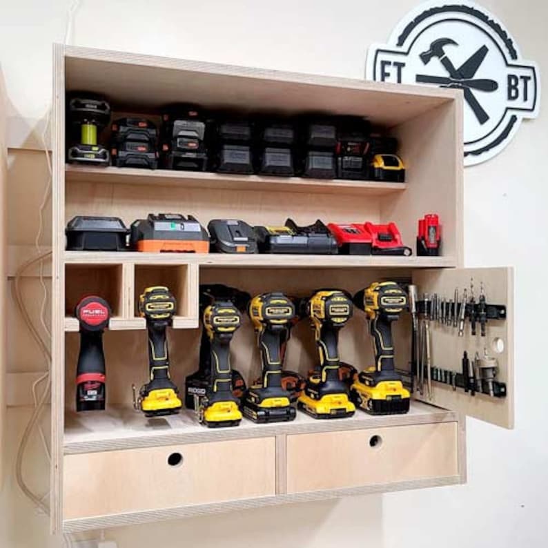 Ultimate Drill Charging Station Plans - Etsy