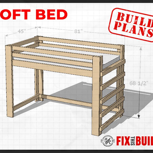 Plans de lit mezzanine bricolage