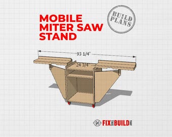 Mobile Miter Saw Stand Plans