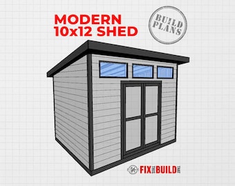 Modern 10x12 DIY Shed Plans