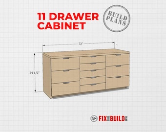 11 Drawer Office Cabinet Plans