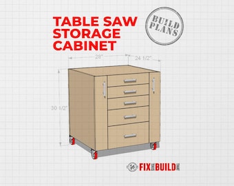 Table Saw Storage Cabinet Plans