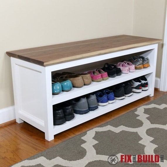 Shoe Storage Build Your Own Mudroom Bench DIY Shoe Storage