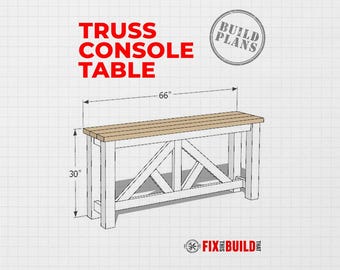 DIY Truss Sofa Table Plans