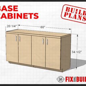 DIY Garage Base Cabinets Plans